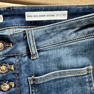 Pilcro and the Letterpress high rise skinny jeans